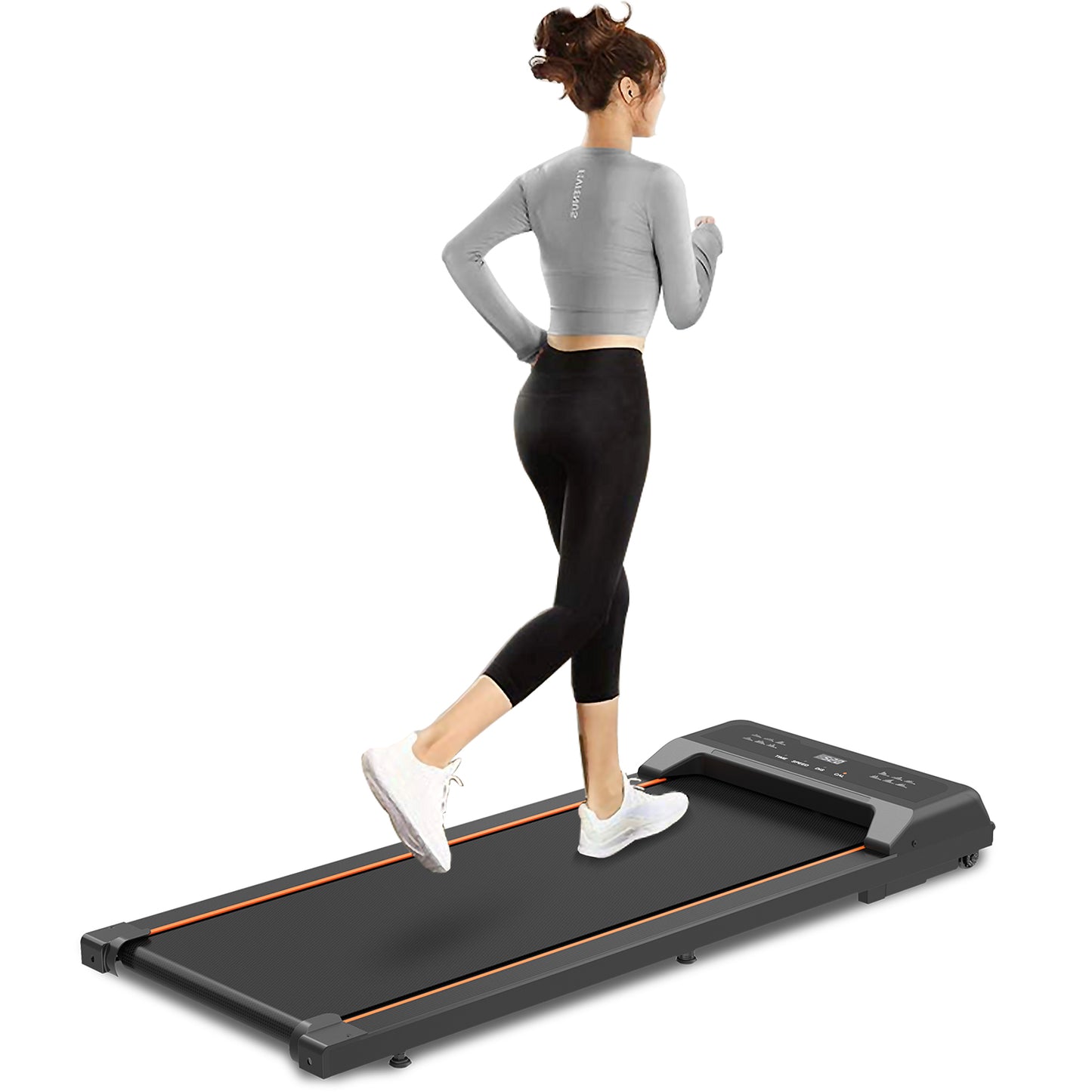 Walking Pad Under Desk Treadmill, LED Display and Remote Control Portable Treadmill for Home and Office, 2.5HP 265LBS